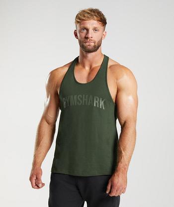 Stringers Gymshark Power Hombre Verde Oliva | CO 3551EBC